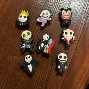 Nightmare Before Christmas Movie Halloween Character Shoe Charms Set Of 8